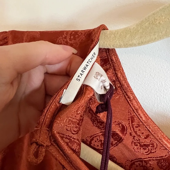 Scotch & Soda Orange 🍊 Satin Finish Dress - Robe fini satin de scotch & soda - Picture 9 of 12